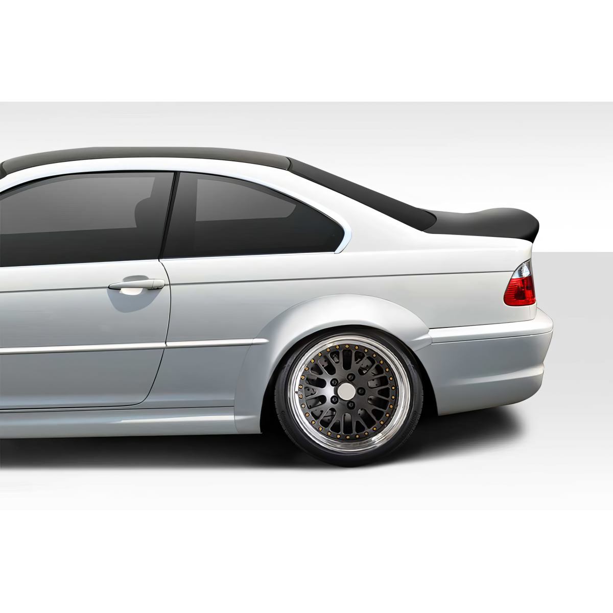 Modify your BMW 3-Series 1999 with our Exterior/Fenders - Side view of a BMW 3 Series E46 at a slight angle