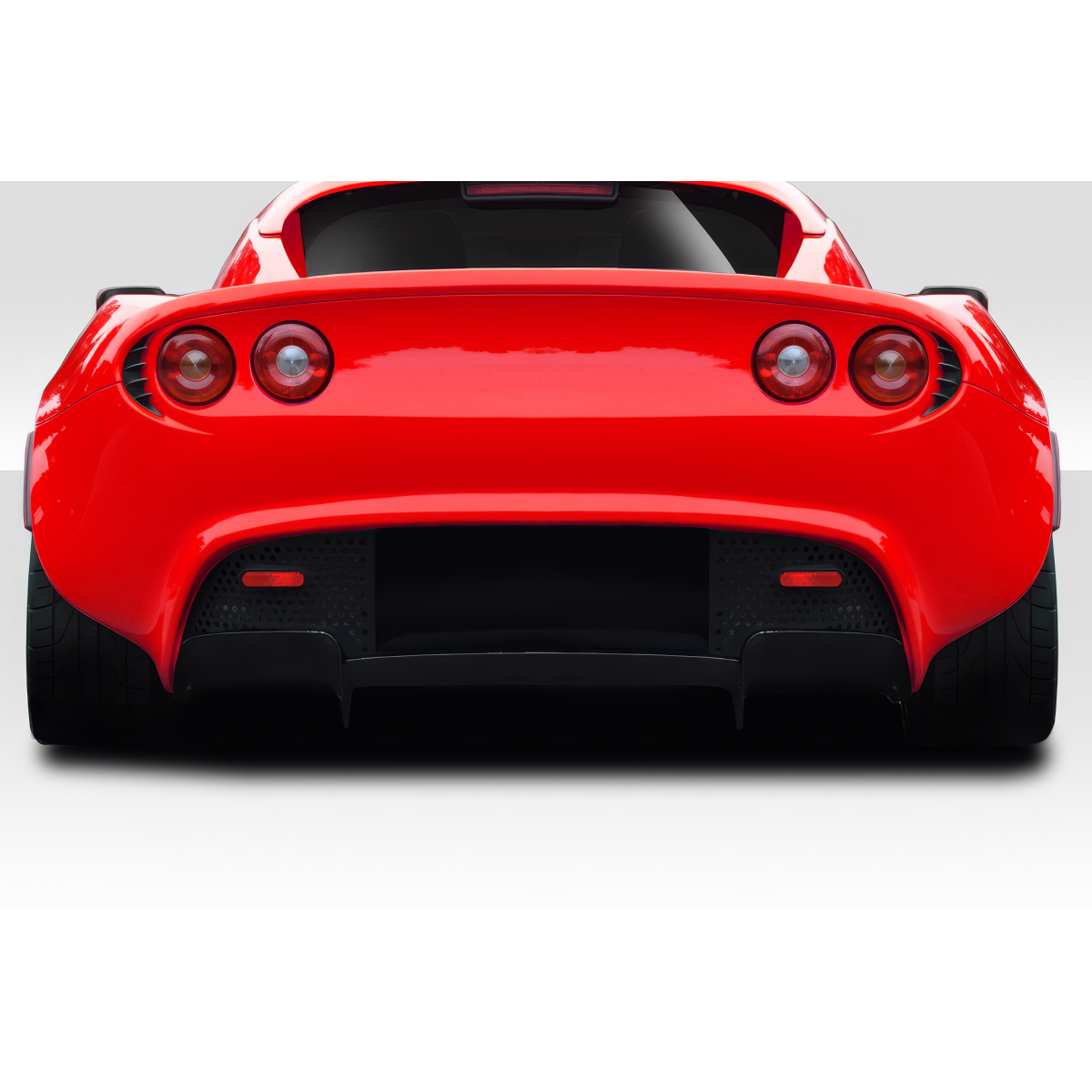 Modify your Lotus Elise 2005 with our Exterior/Diffusers - Rear view angle of the vehicle part at eye level