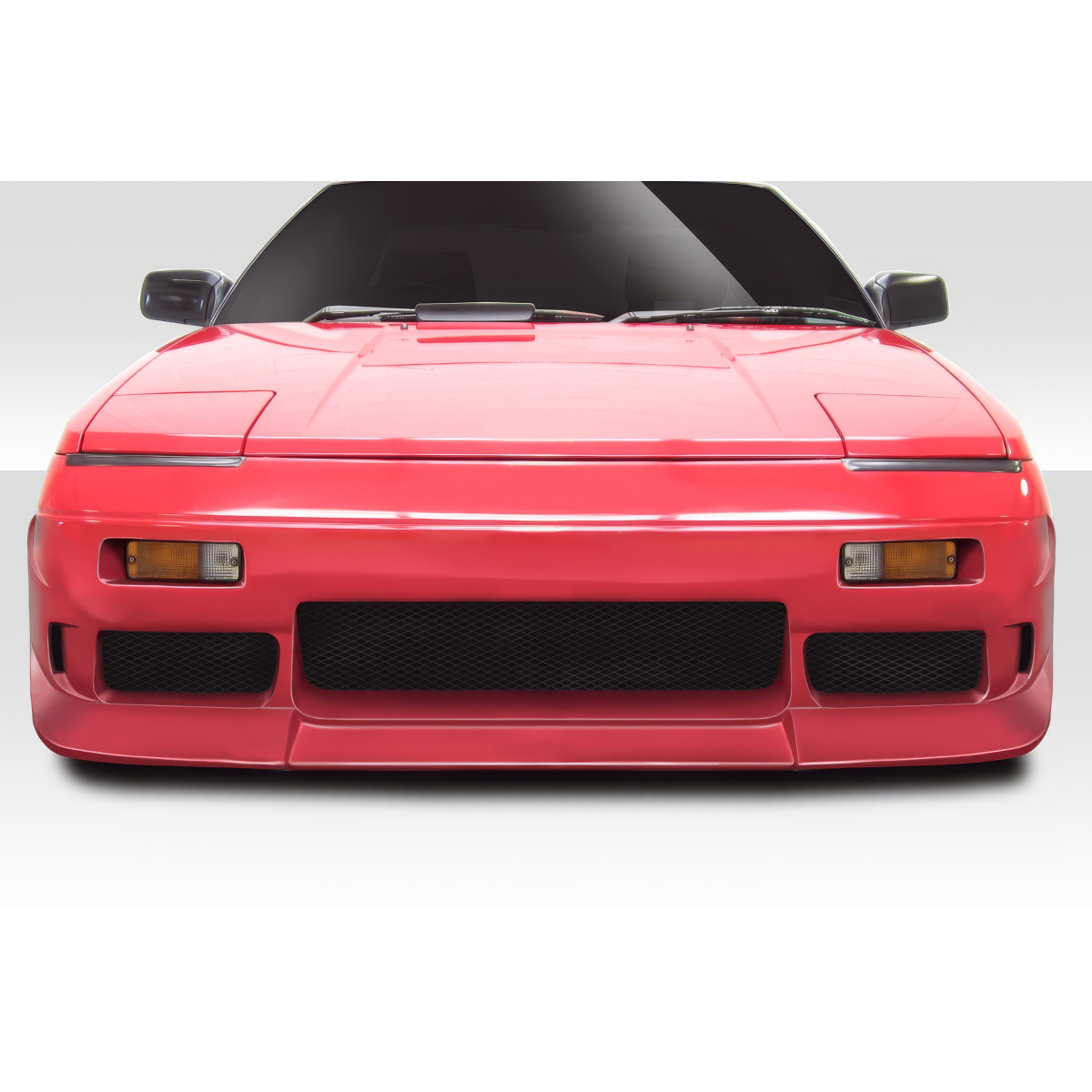 Modify your Toyota MR2 1985 with our Exterior/Front Bumpers or Lips - Front view of vehicle showing bumper design