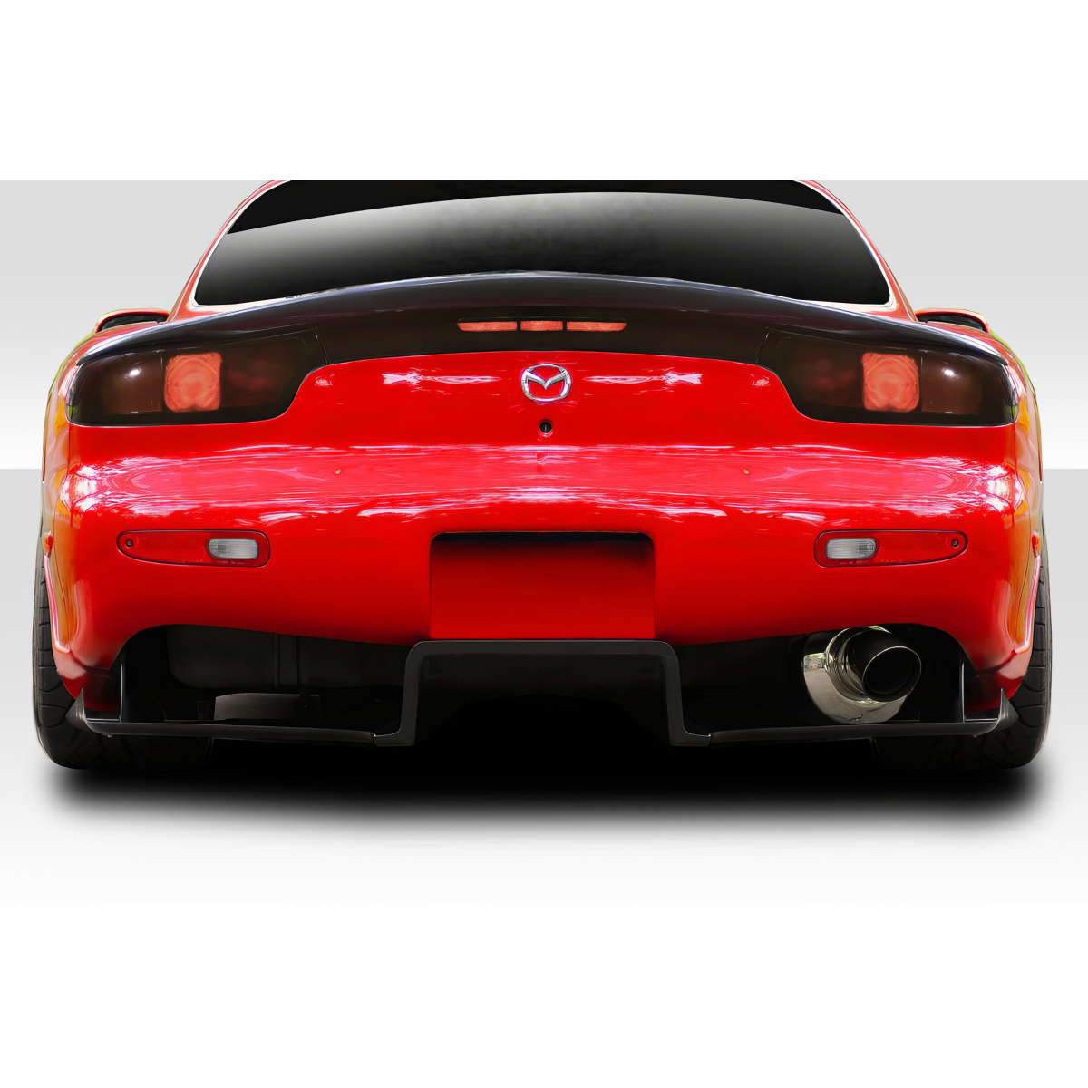 Modify your Mazda RX-7 1993 with our Exterior/Diffusers - Rear view of the vehicle at a low angle