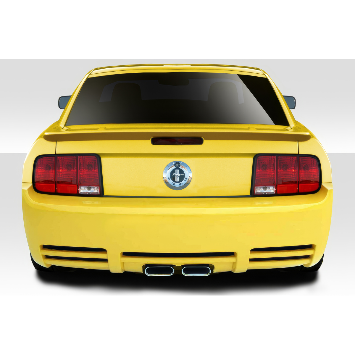 Modify your Ford Mustang 2005 with our Exterior/Rear Bumpers or Lips - Rear view of vehicle at eye level angle