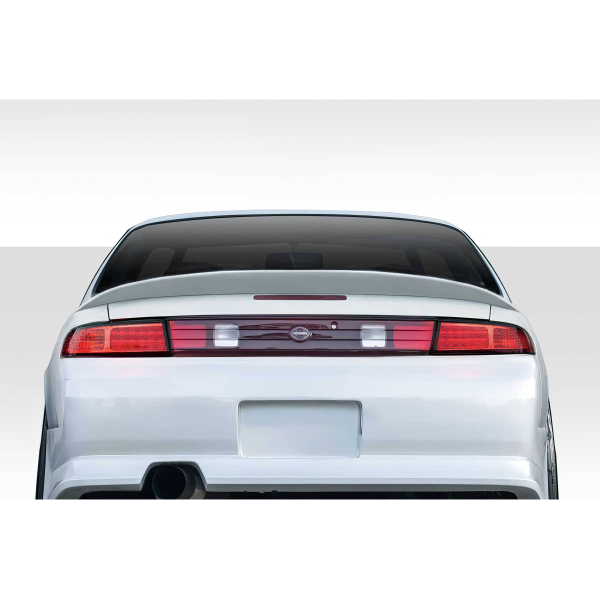 Modify your Nissan 240SX 1995 with our Exterior/Wings - View of the rear of the vehicle from straight on