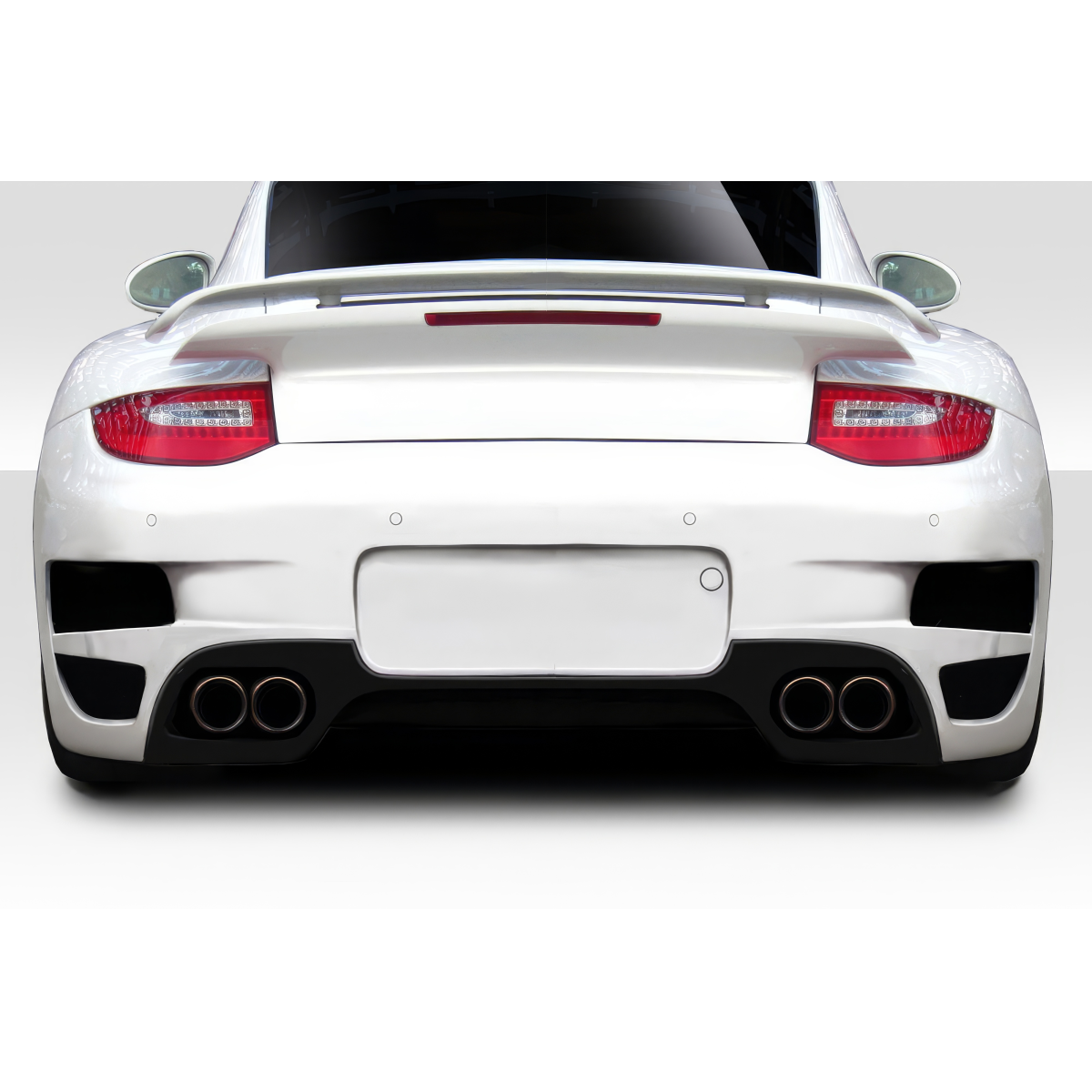 Modify your Chevrolet Corvette 2009 with our Exterior/Rear Bumpers - Rear view at a straight angle