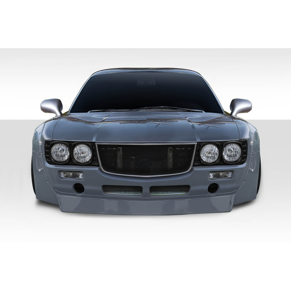 Modify your Mazda RX-7 1993 with our Exterior/Front Bumpers or Lips - Front view of a modified Mazda RX-7