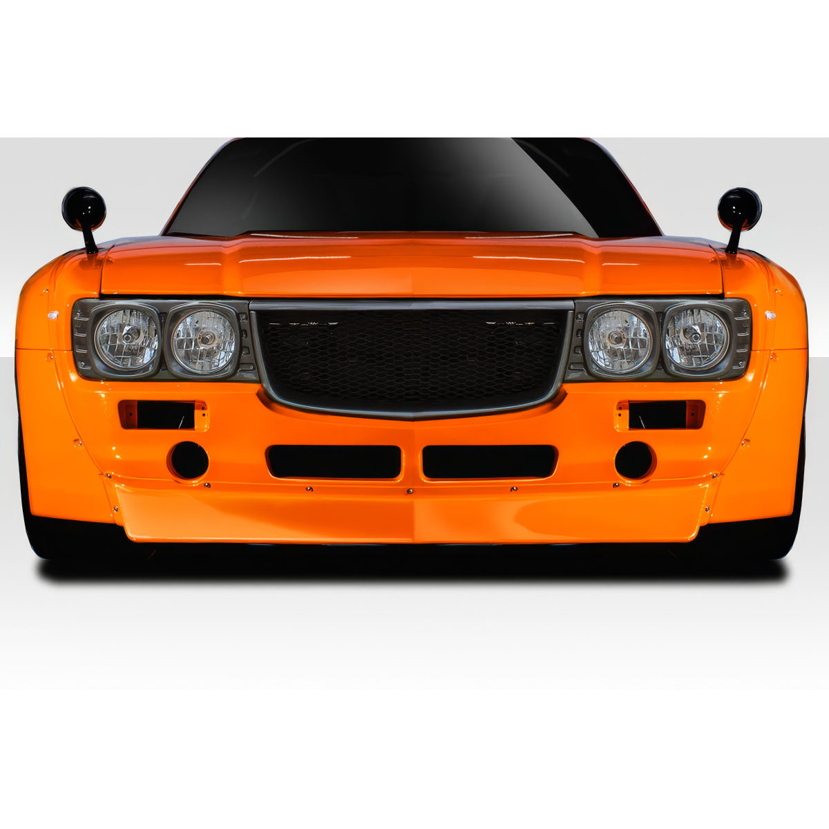 Modify your Mazda RX-7 1993 with our Exterior/Front Bumpers or Lips - Front view of the vehicle part at a straight angle