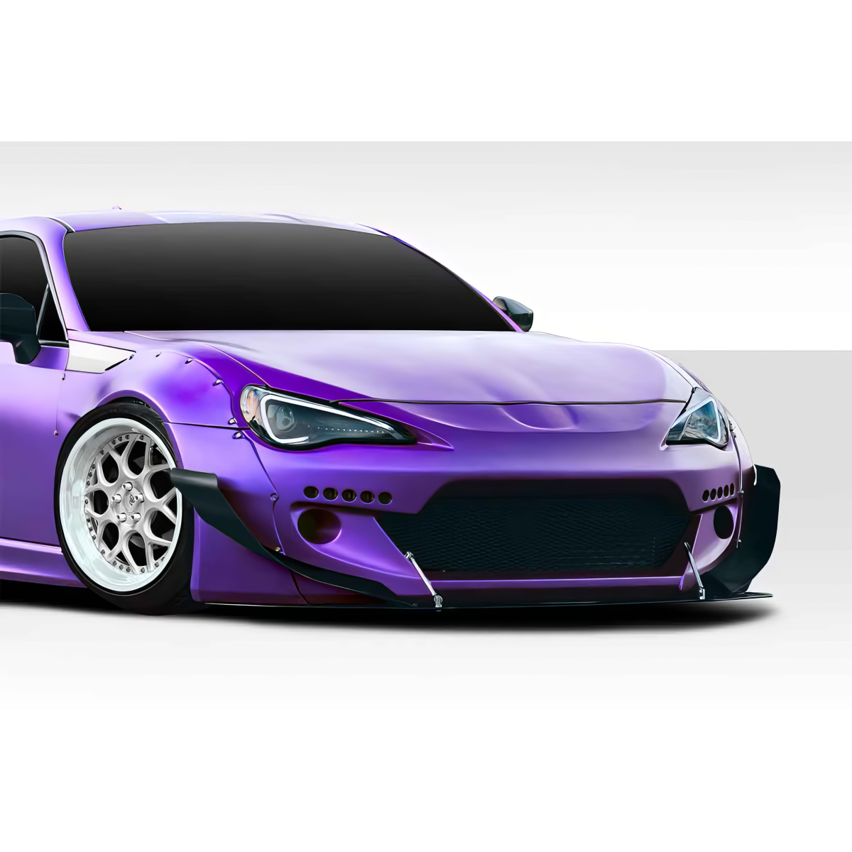 Modify your Subaru BRZ 2013 with our Exterior/Canards - The image shows a front three quarter view