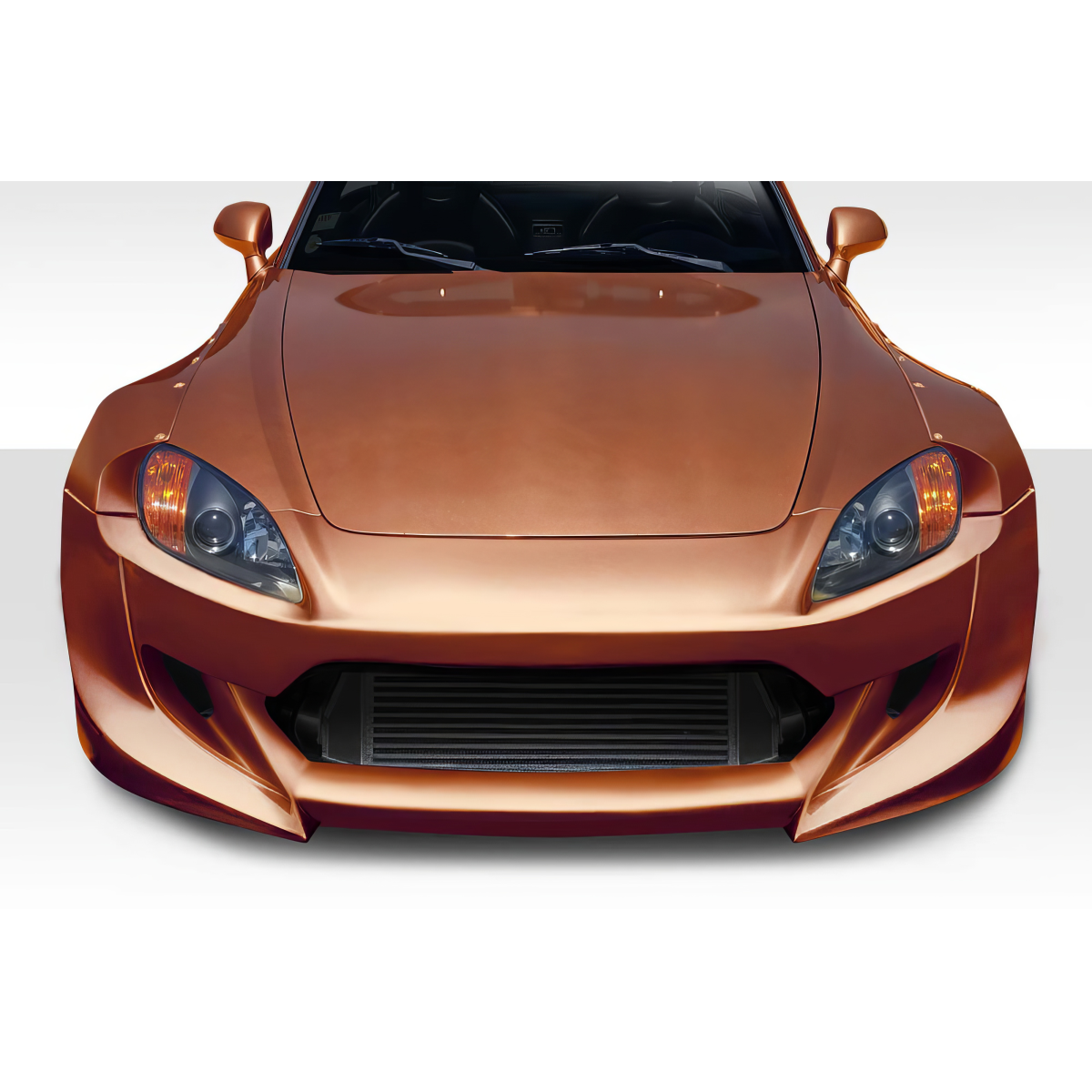 Modify your Honda S2000 2000 with our Exterior/Front Bumpers - Front view of bumper at eye level