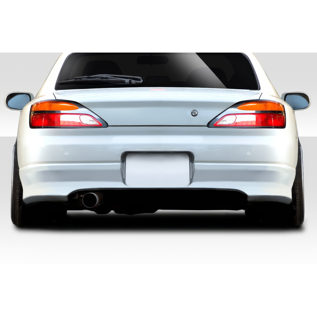 Modify your Nissan Silvia 1999 with our Exterior/Rear Bumpers or Lips - Rear view straight on