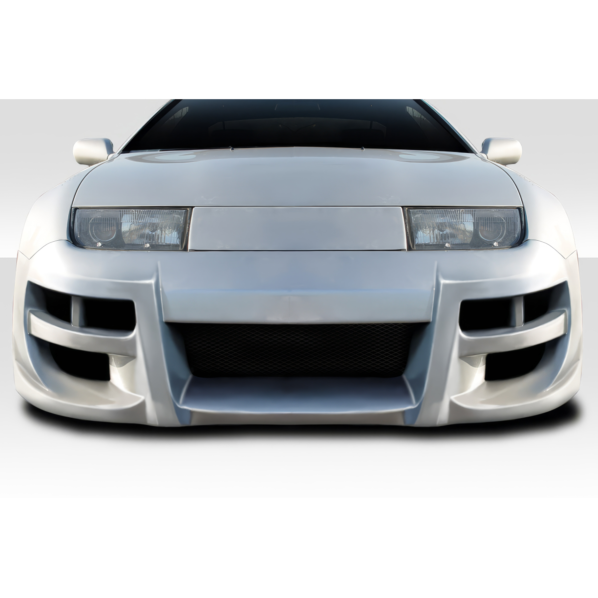 Modify your Nissan 300ZX 1990 with our Exterior/Front Bumpers or Lips - Frontal view of a Nissan 300ZX Duraflex bumper