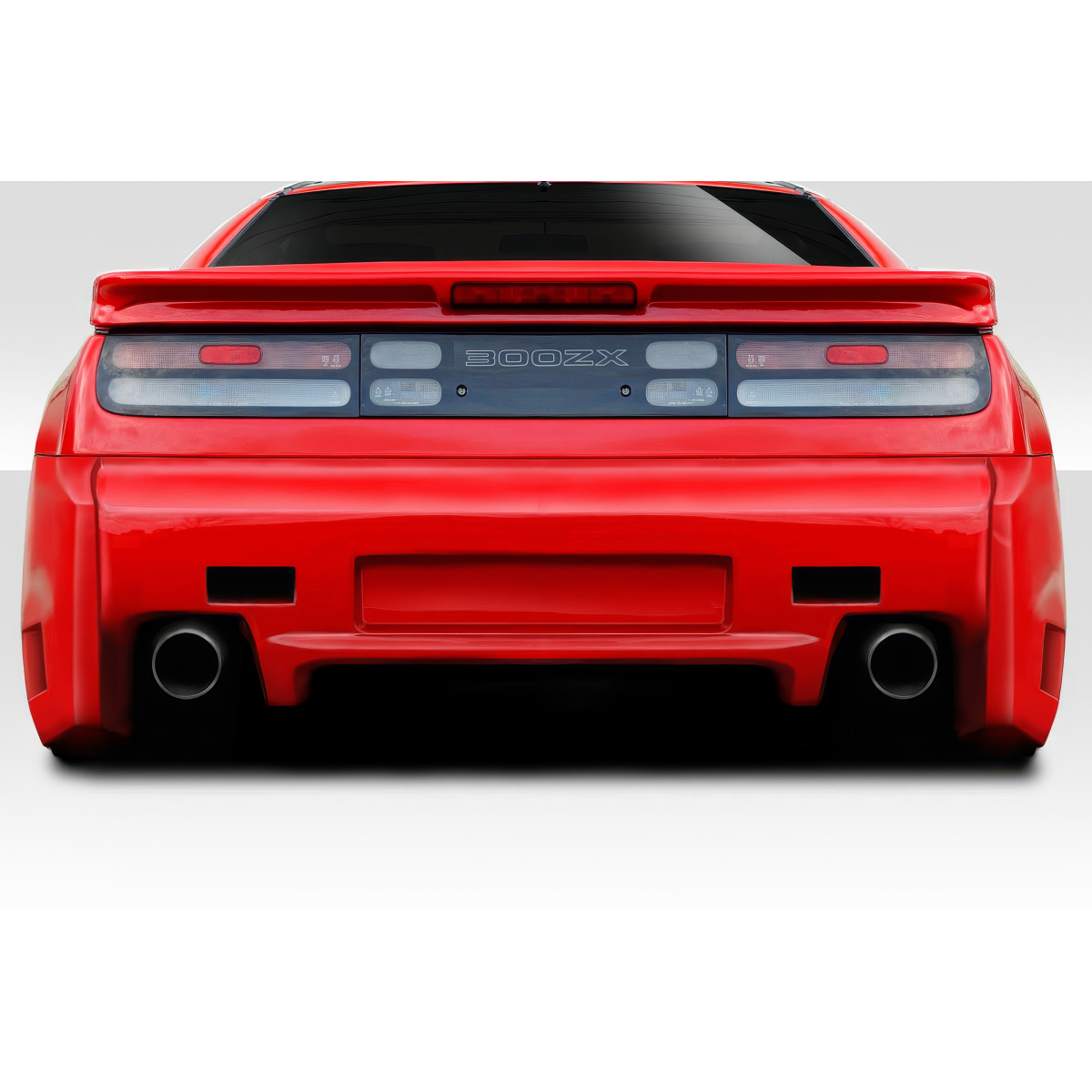 Modify your Nissan 300ZX 1990 with our Exterior/Rear Bumpers or Lips - Rear view of the Nissan 300ZX at eye level