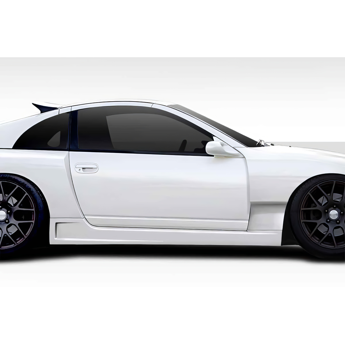 Modify your Nissan 300ZX 1990 with our Exterior/Side Skirts - Side view with slight angle from rear