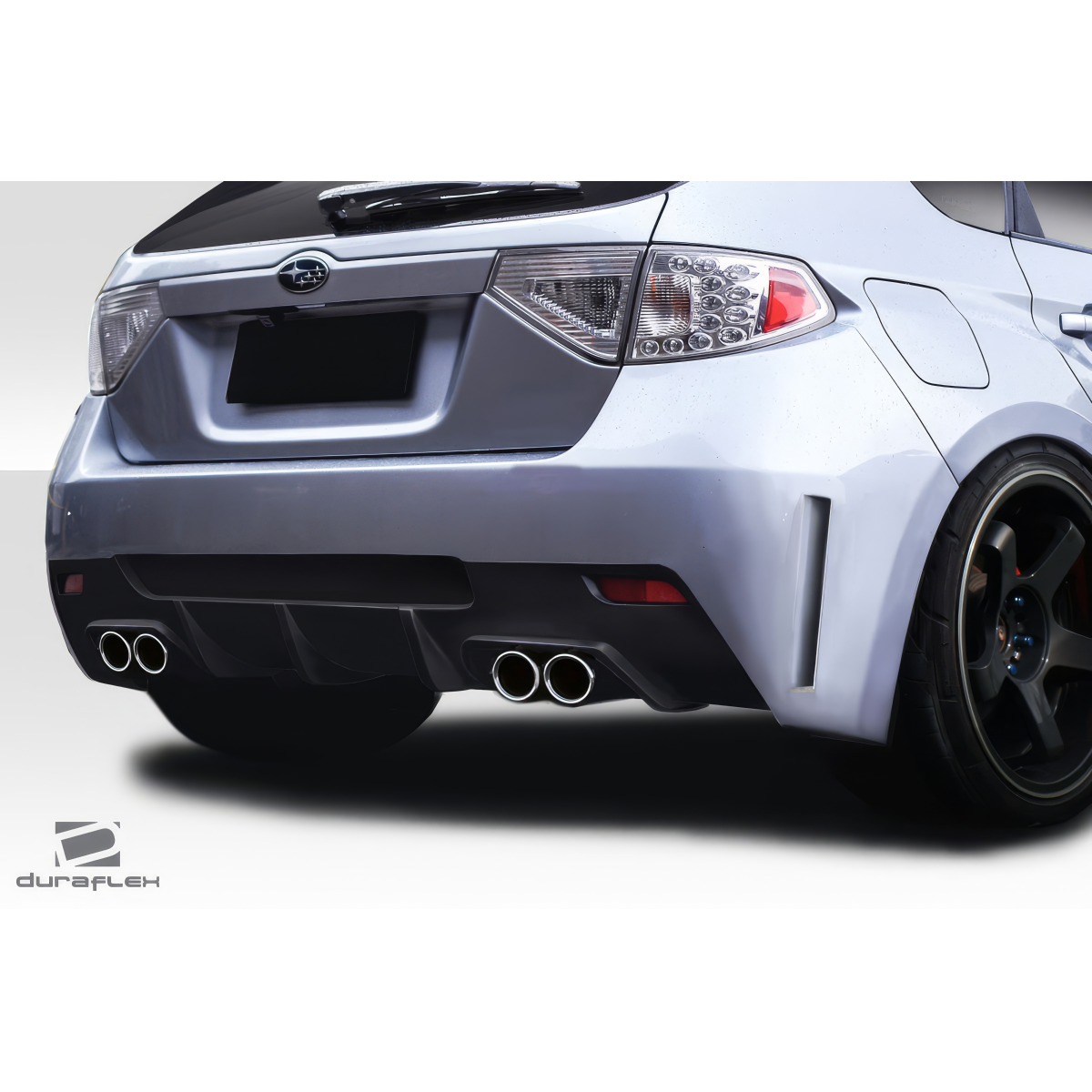 Modify your Subaru Impreza 2008 with our Exterior/Rear Bumpers or Lips - Rear view angle of the vehicle