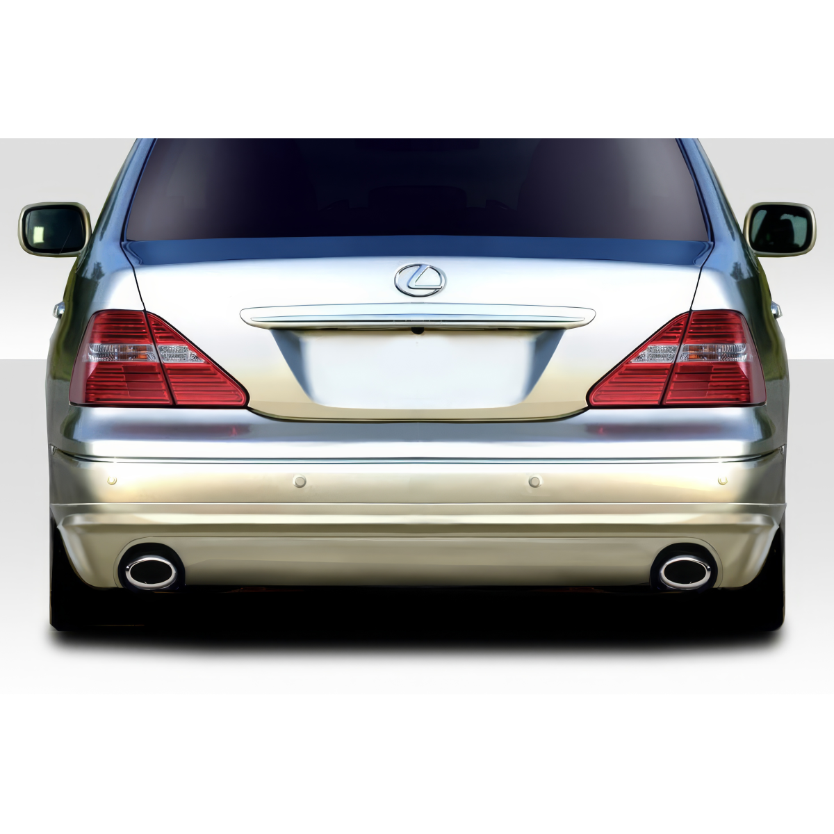 Modify your Lexus LS430 2001 with our Exterior/Rear Bumpers or Lips - Straight rear view of the vehicle