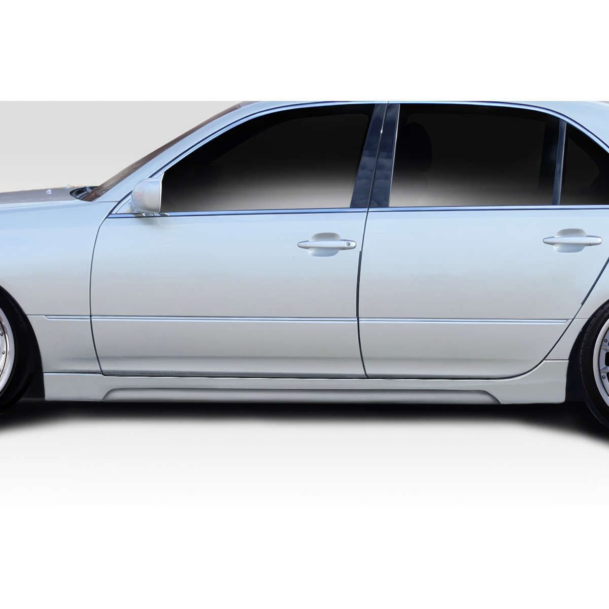 Modify your Lexus LS430 2001 with our Exterior/Side Skirts - Side view of the vehicle at a right angle