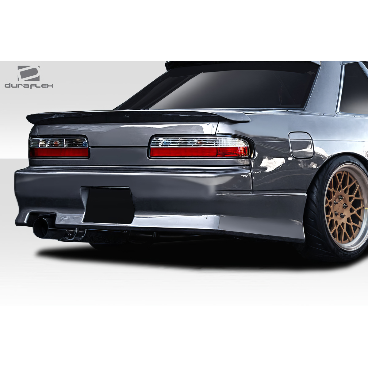 Modify your Nissan 240SX 1989 with our Exterior/Rear Bumpers or Lips - Rear angle view of a Nissan 240SX