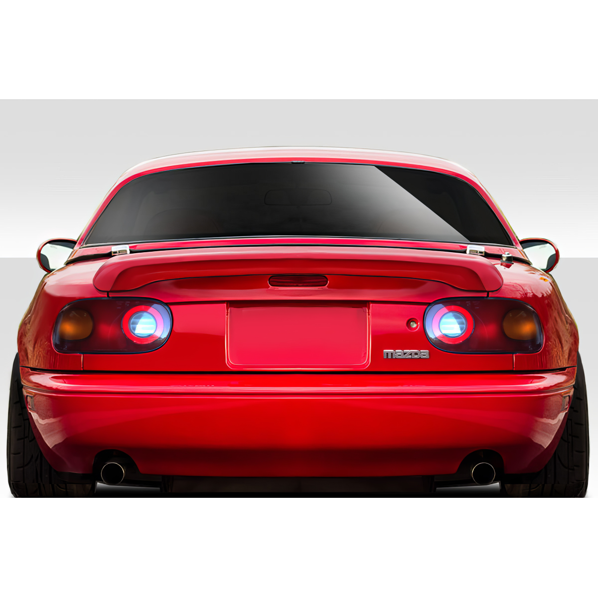 Modify your Mazda Miata 1990 with our Exterior/Wings - Rear view of the vehicle at eye level