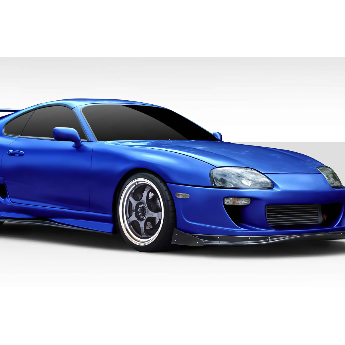 Modify your Toyota Supra 1993 with our Exterior/Fenders - Front angle view of a blue Toyota Supra vehicle