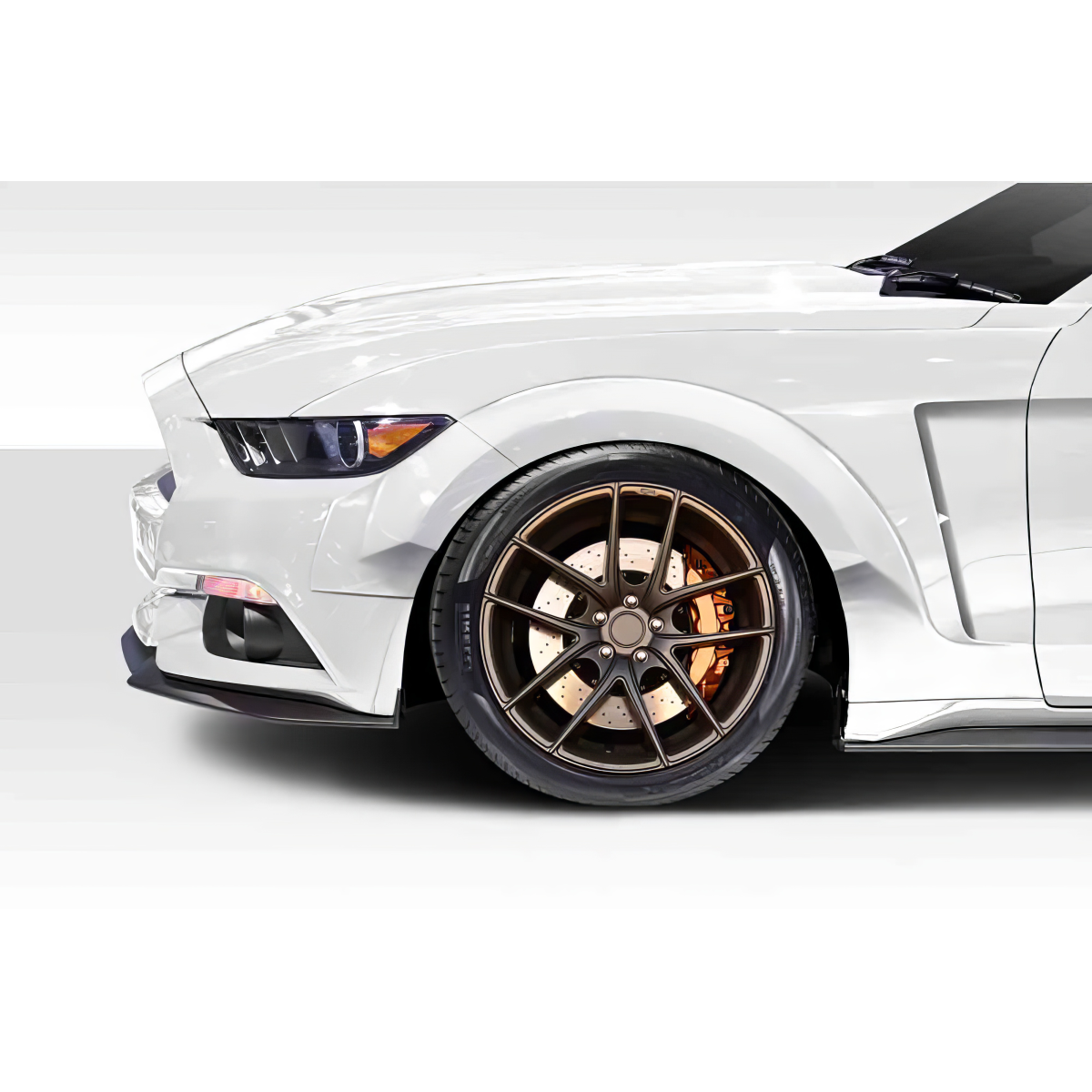 Modify your Ford Mustang 2015 with our Exterior/Fenders - The image shows a side angle view of the vehicle