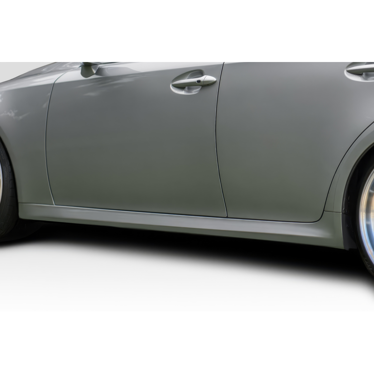 Modify your Lexus IS Series 2006 with our Exterior/Side Skirts - Side view of vehicle at shallow angle