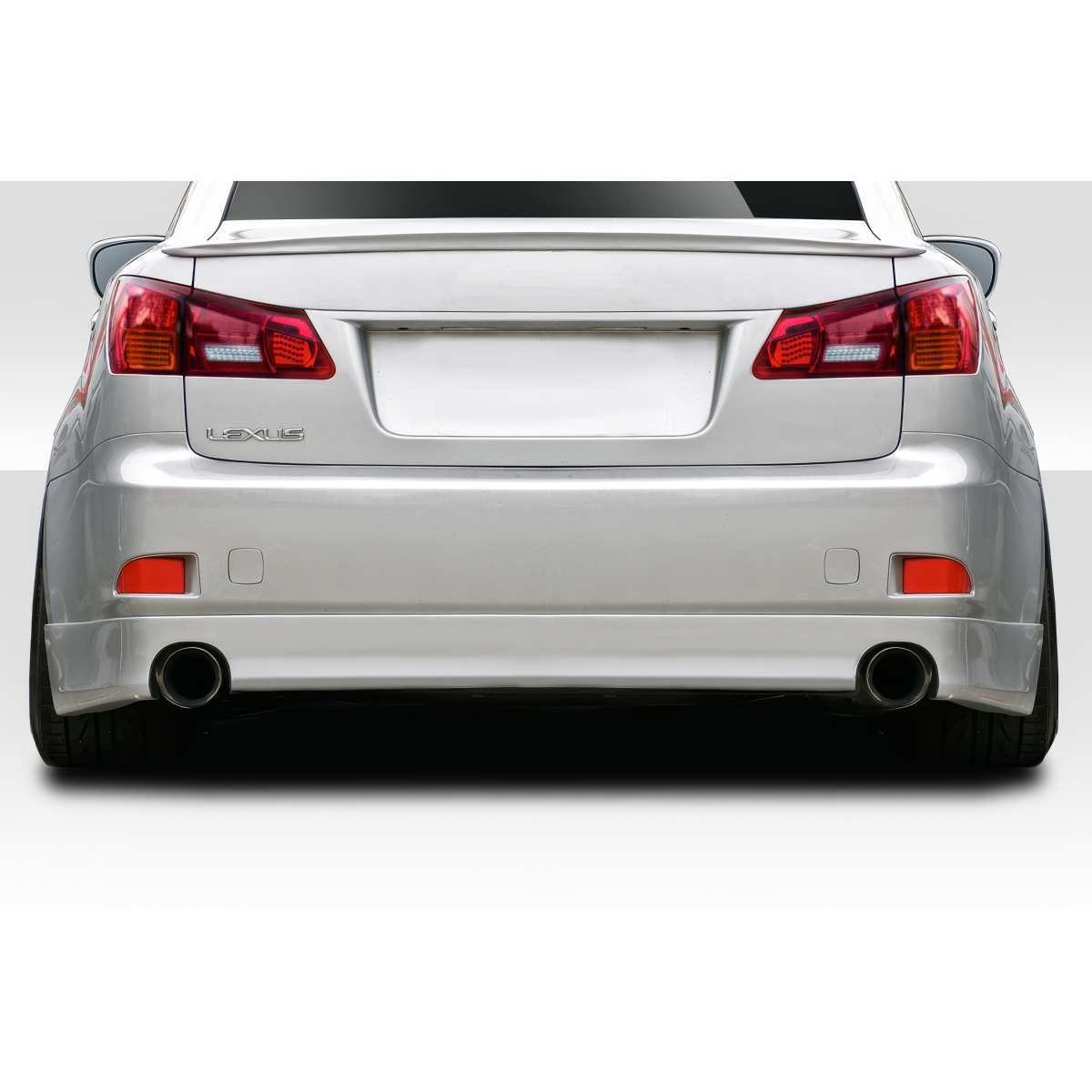 Modify your Lexus IS Series 2006 with our Exterior/Complete Body Kits - Rear view of a Lexus at a straight angle