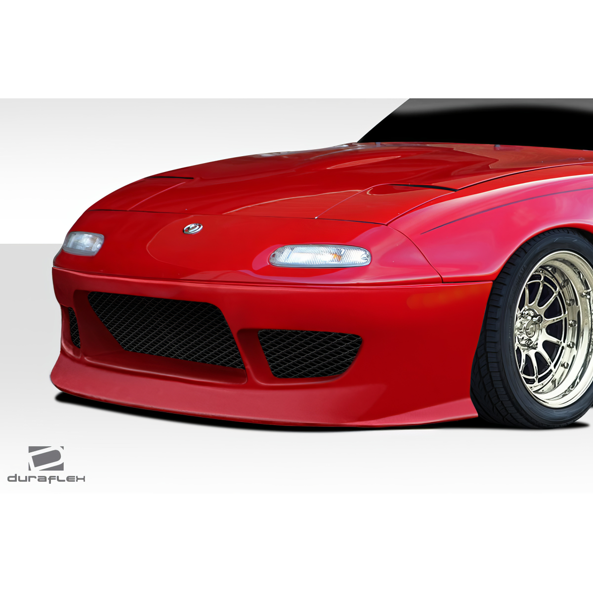 Modify your Mazda Miata 1990 with our Exterior/Front Bumpers - Frontal angle view of the front bumper