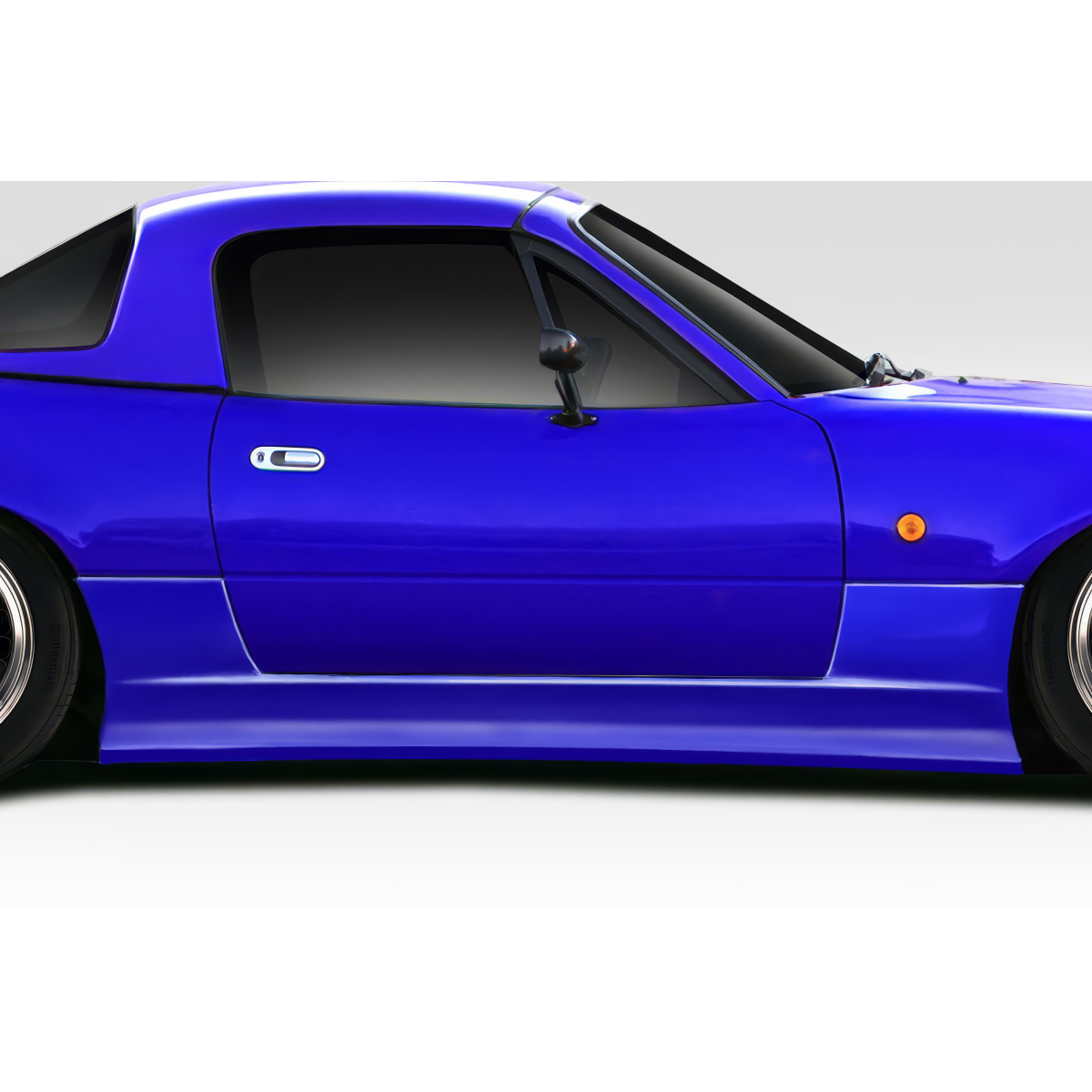 Modify your Mazda Miata 1990 with our Exterior/Side Skirts - Side angle view of car part