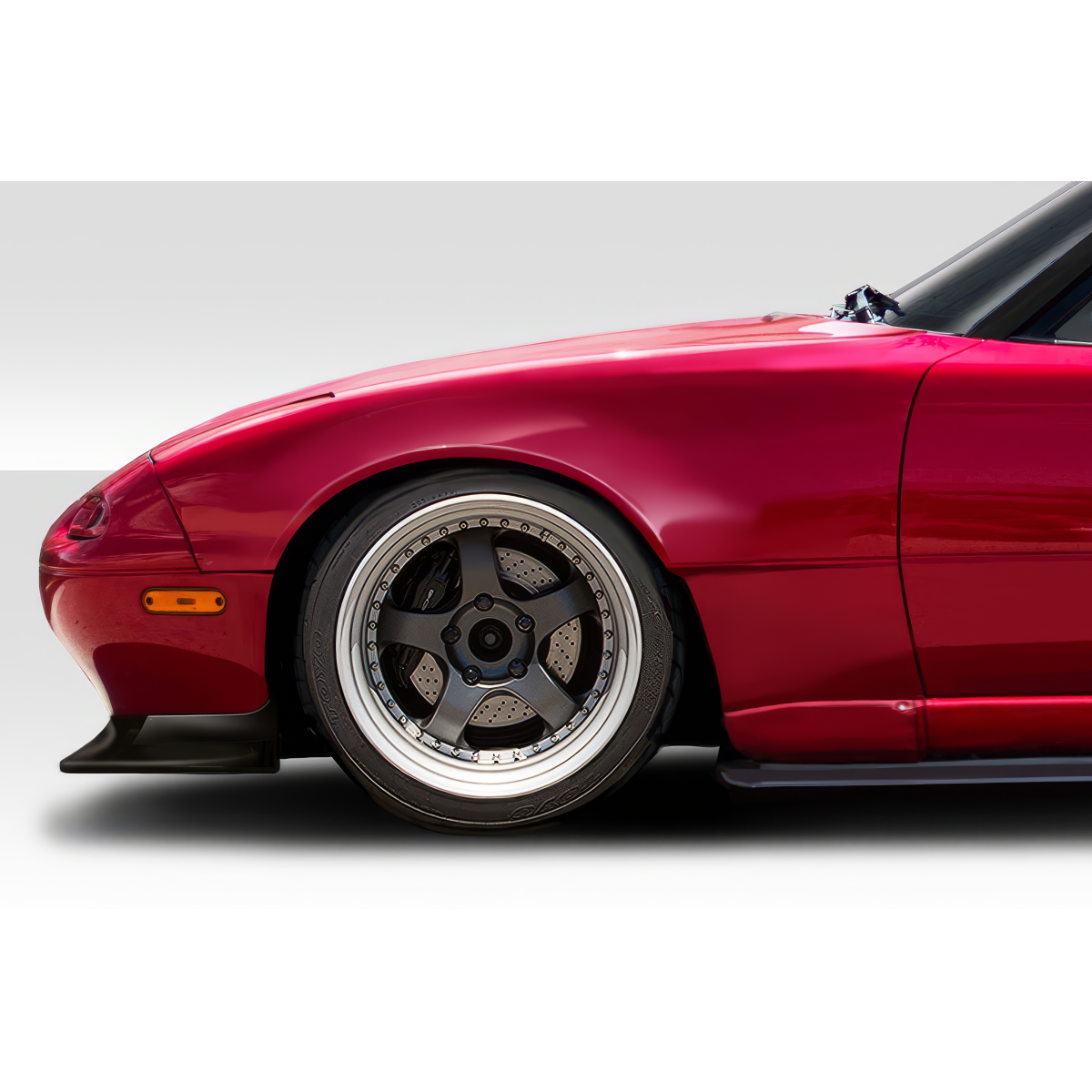 Modify your Mazda Miata 1990 with our Exterior/Fenders - Image shows side view of car at a slight angle