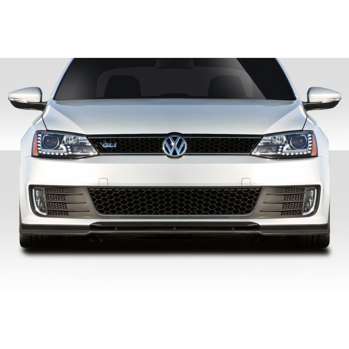 Modify your Volkswagen Jetta 2011 with our Exterior/Front Bumpers or Lips - Front view of the vehicle at eye level angle