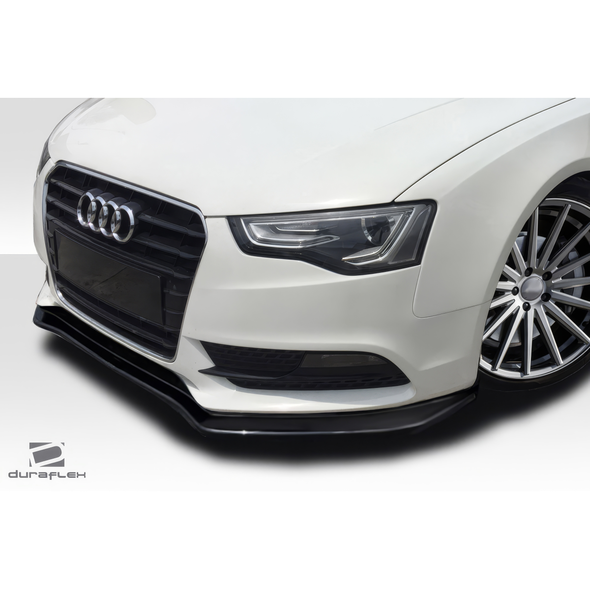 Modify your Audi A5 2008 with our Exterior/Front Bumpers or Lips - Front angle view of Audi A5 with lip spoiler