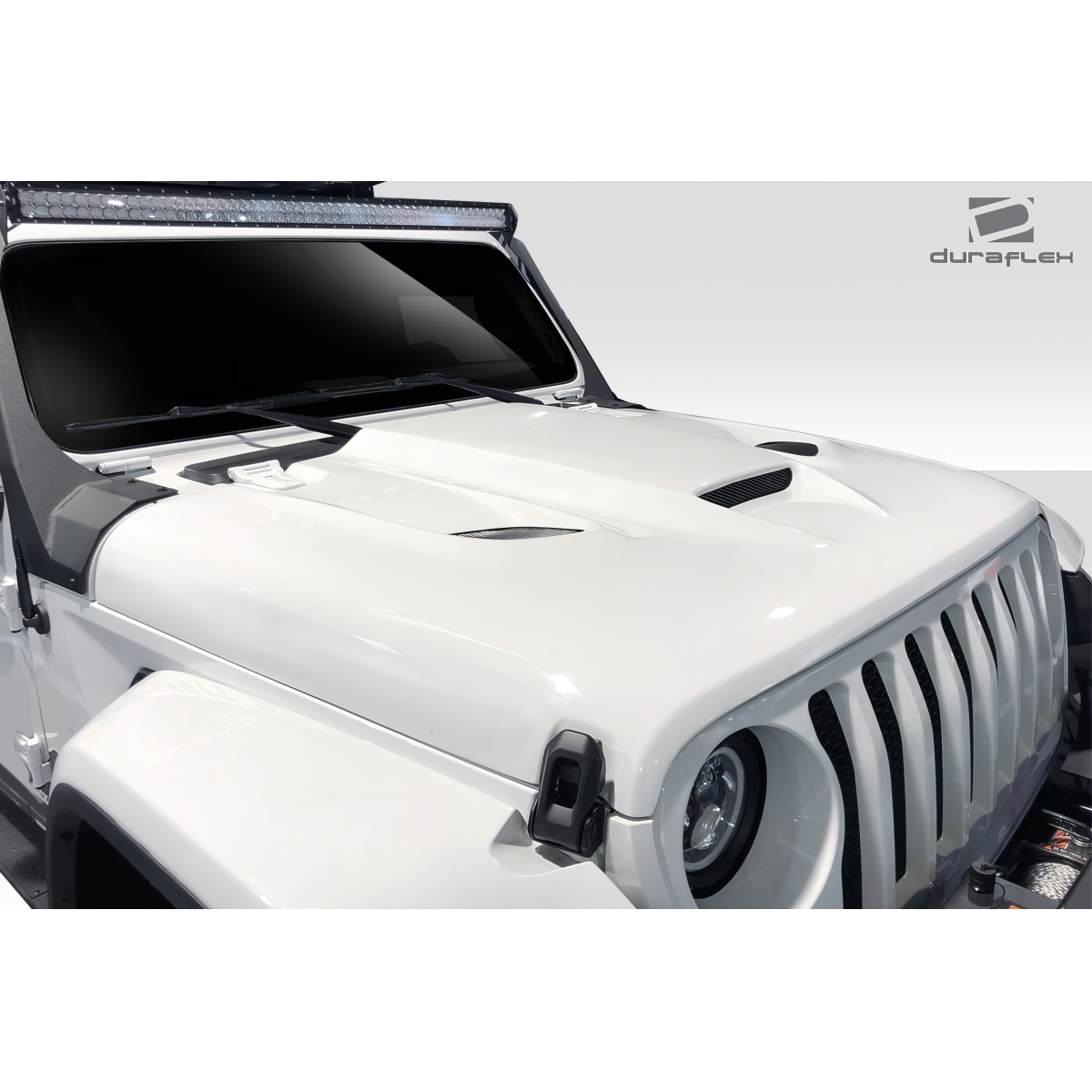 Modify your Jeep Gladiator 2019 with our Exterior/Hoods - The image is taken from a frontal angle