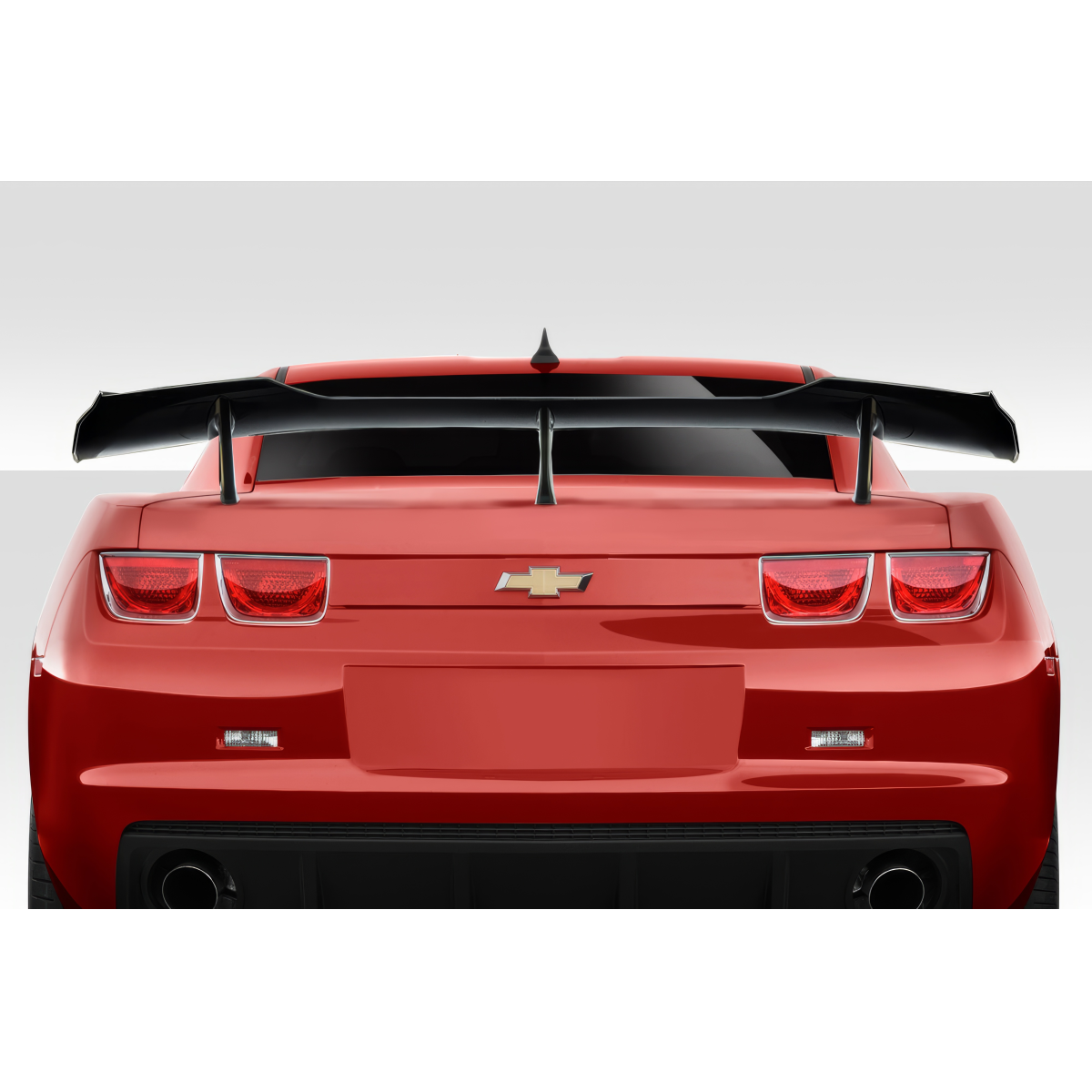 Modify your Chevrolet Camaro 2010 with our Exterior/Wings - Rear view of the vehicle at eye level angle