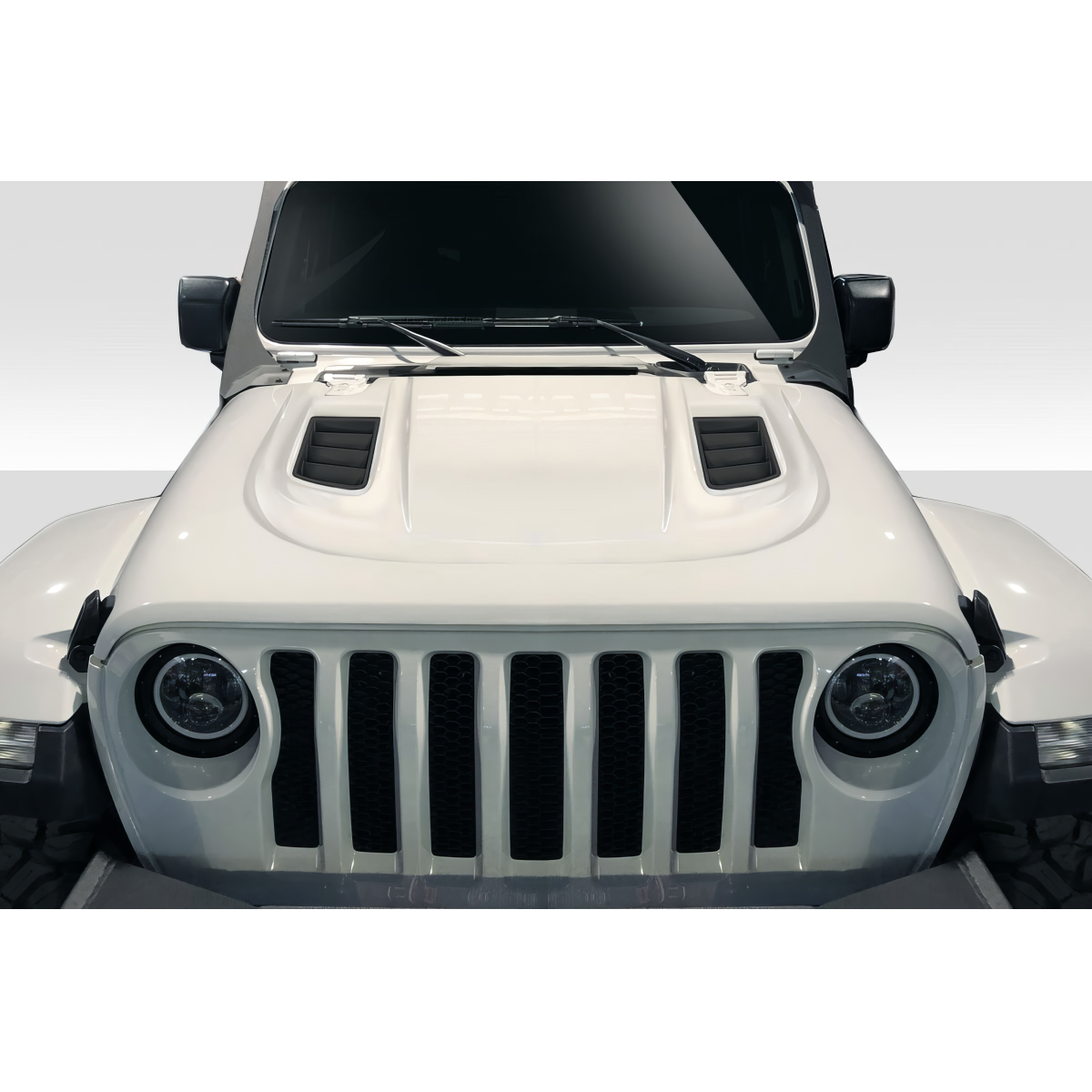 Modify your Jeep Gladiator 2019 with our Exterior/Hoods - Front view of the Jeep Gladiator MPR Hood part