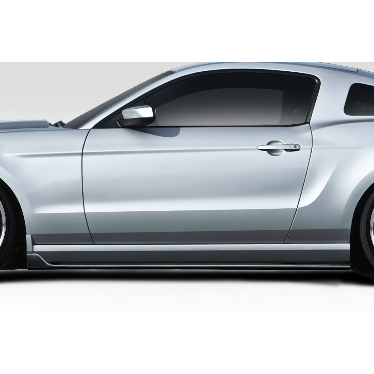 Modify your Ford Mustang 2005 with our Exterior/Side Skirts - Side profile view of the vehicle part