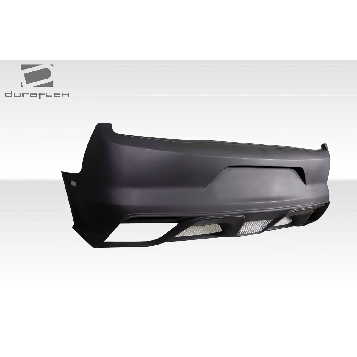 Modify your Ford Mustang 2013 with our Exterior/Rear Bumpers or Lips - Angle shows rear view of bumper part from side