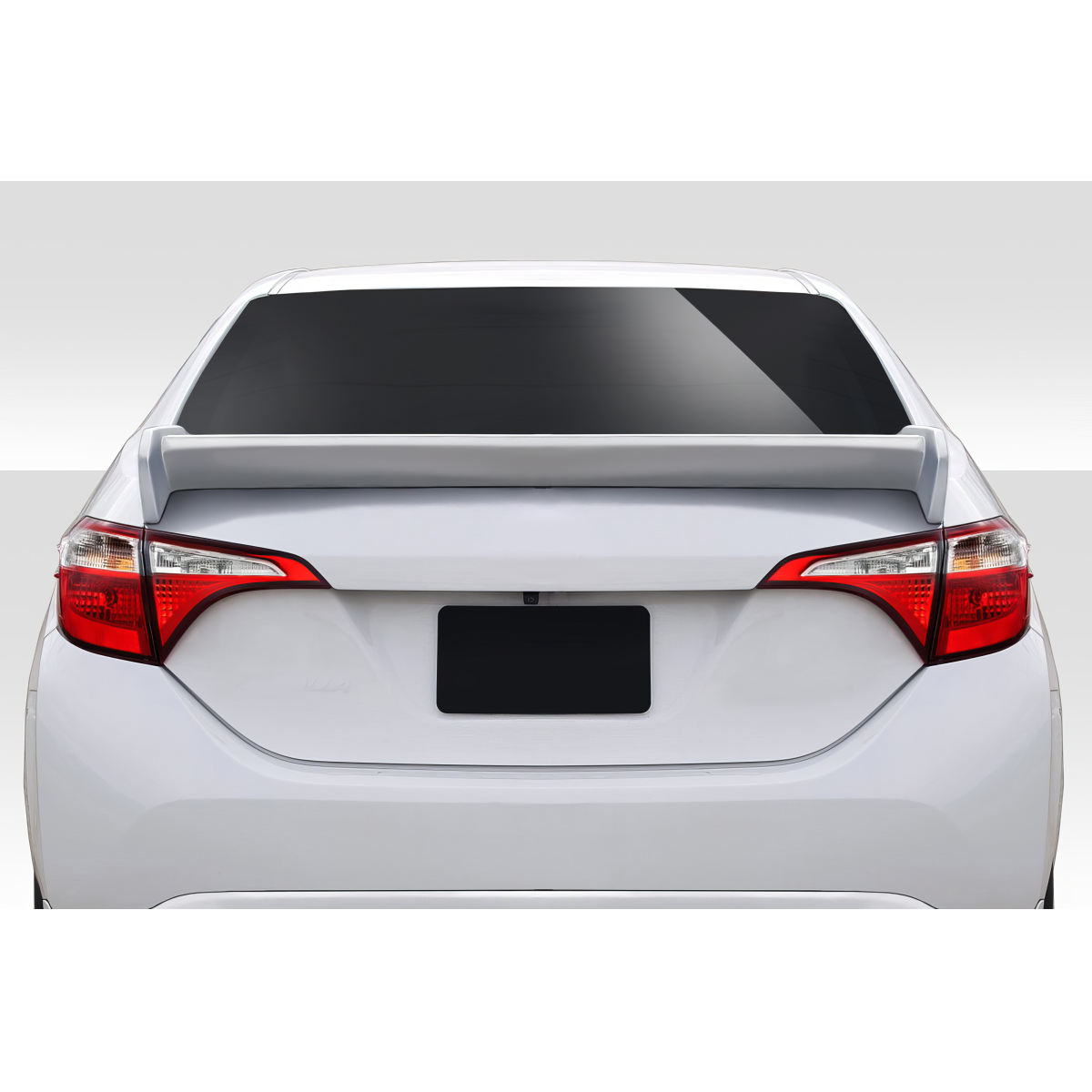 Modify your Toyota Corolla 2014 with our Exterior/Wings - Rear view at slightly elevated angle