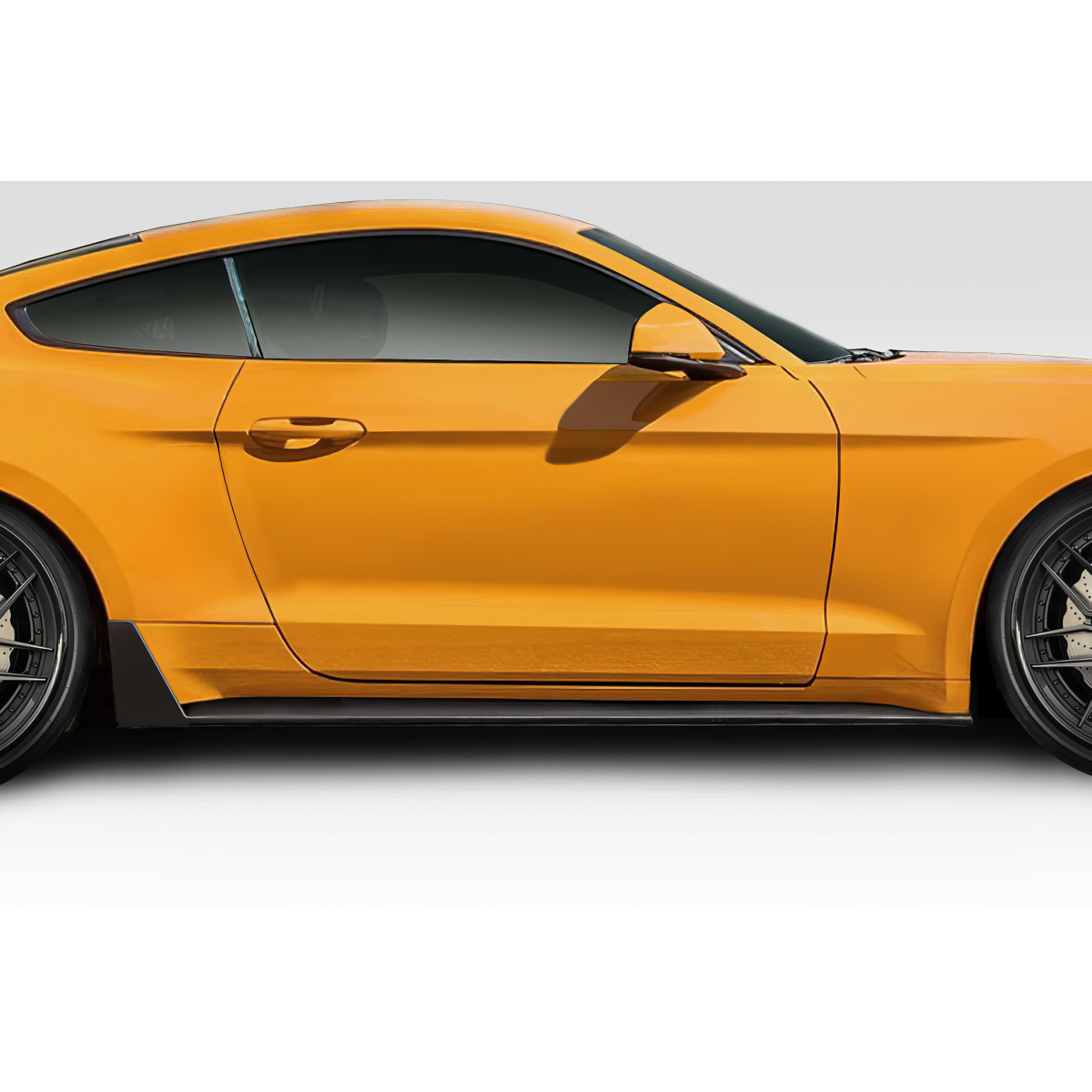 Modify your Ford Mustang 2018 with our Exterior/Complete Body Kits - Side view of automobile showcasing design elements