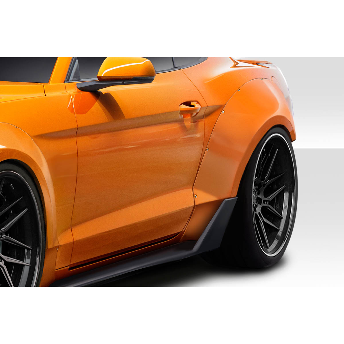 Modify your Ford Mustang 2018 with our Exterior/Complete Body Kits - Displaying a side view of the vehicle part