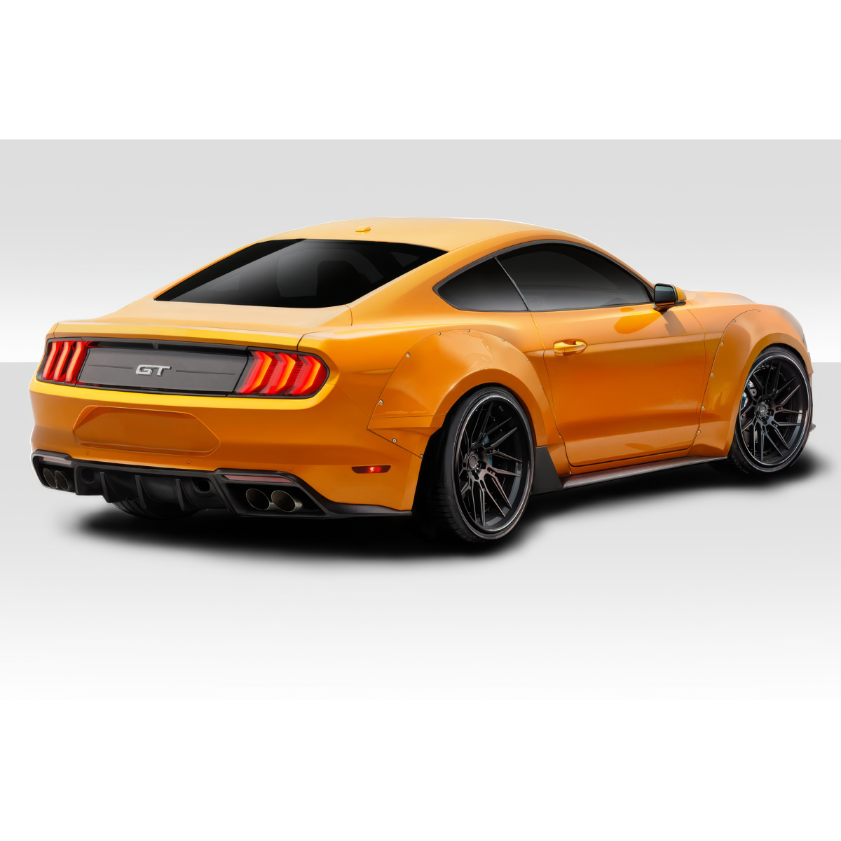 Modify your Ford Mustang 2018 with our Exterior/Complete Body Kits - Viewed from rear three quarter angle