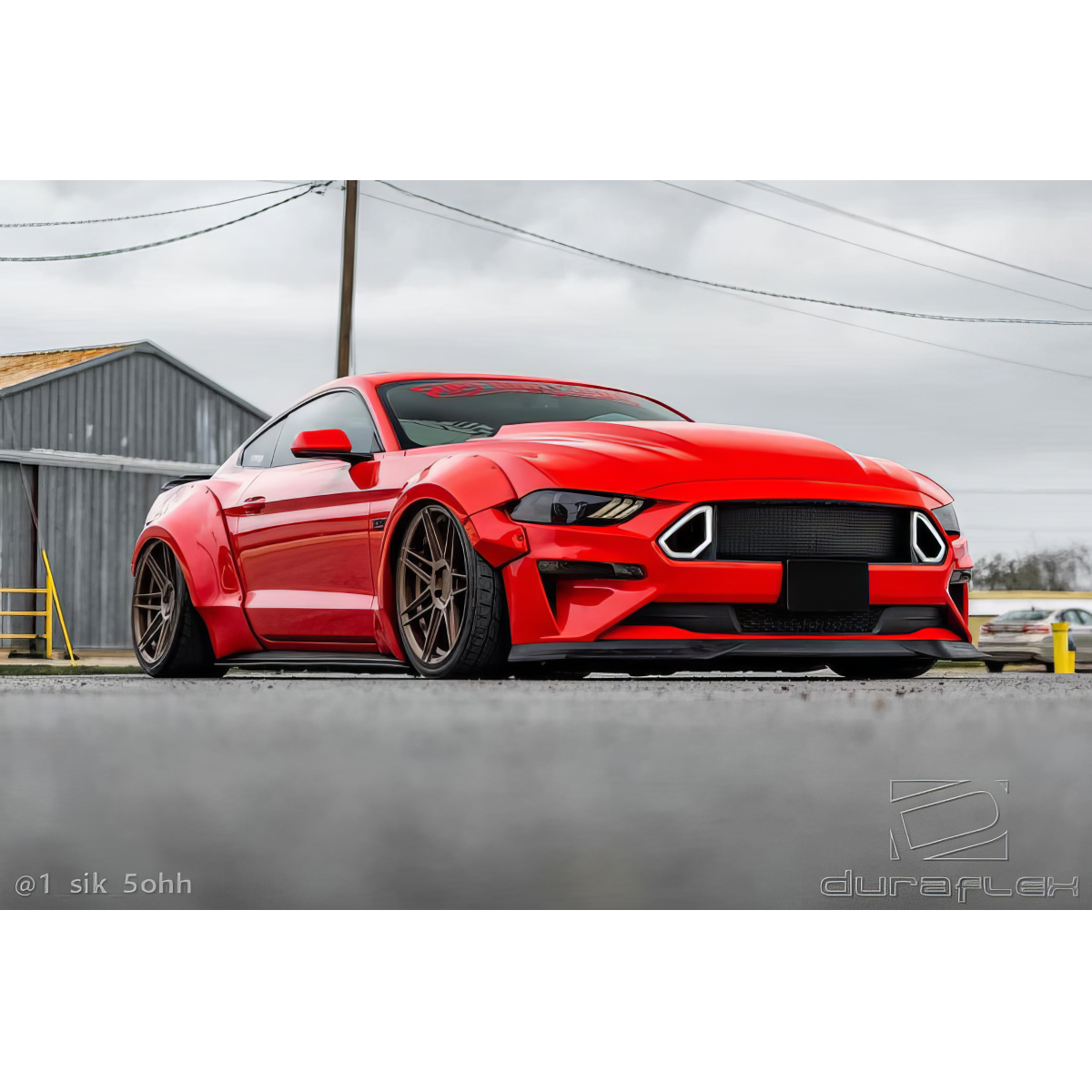 Modify your Ford Mustang 2018 with our Exterior/Complete Body Kits - Vehicle viewed from low front angle