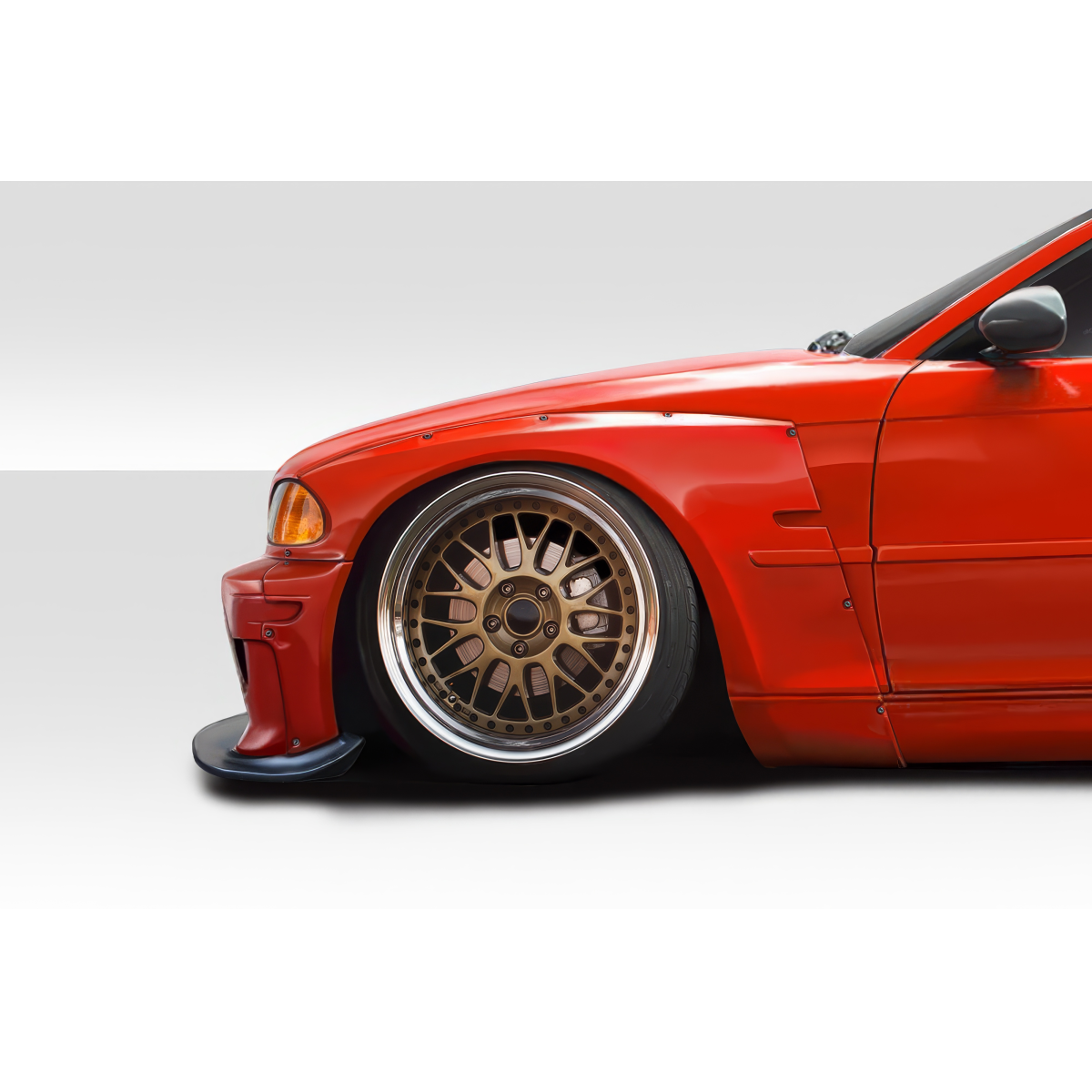 Modify your BMW 3-Series 1999 with our Exterior/Fenders - Side angle view of a car fender