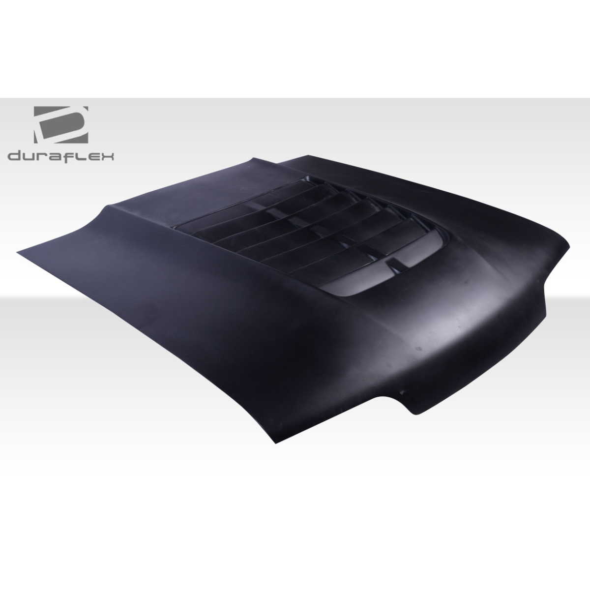 Modify your Ford Mustang 1987 with our Exterior/Hoods - Shown at a slight angle from the front