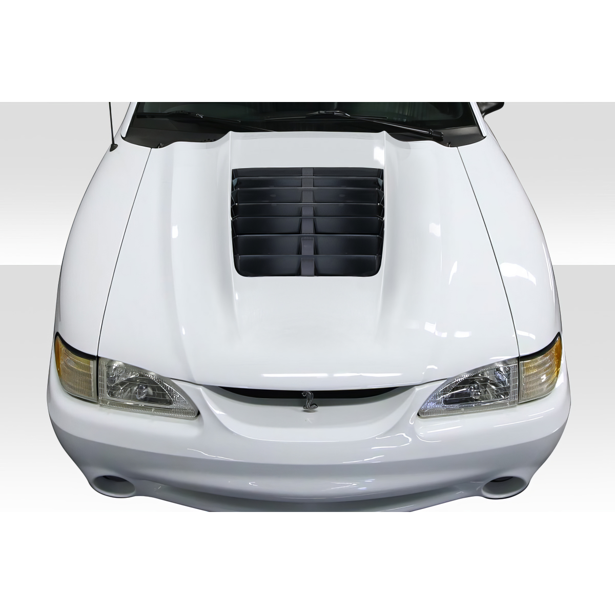 Modify your Ford Mustang 1994 with our Exterior/Hoods - Top down view of the hood part