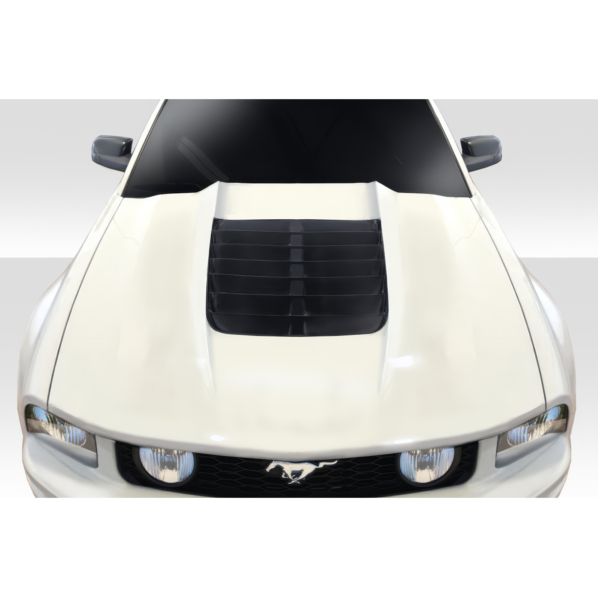 Modify your Ford Mustang 2005 with our Exterior/Hoods - Viewed from directly above the vehicle