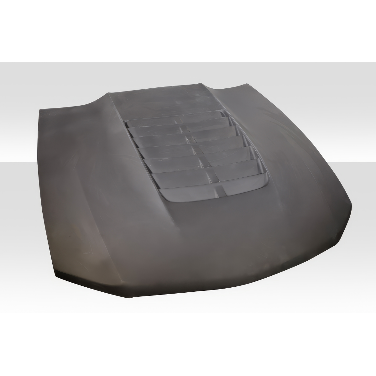 Modify your Ford Mustang 2010 with our Exterior/Hoods - Top down view of Mustang hood at slight angle