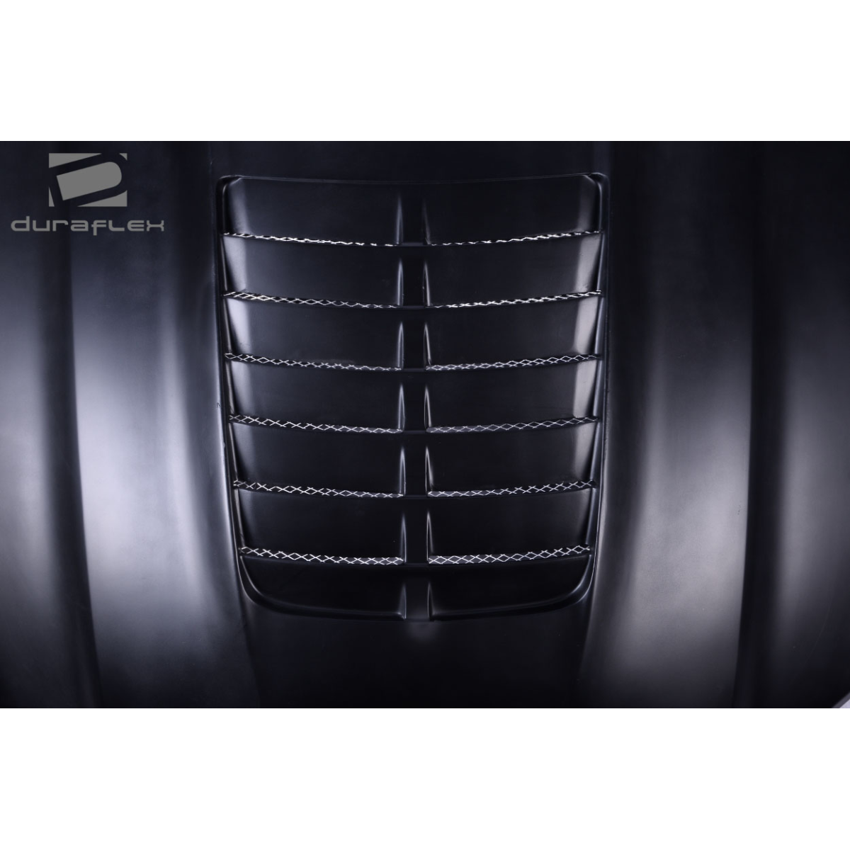 Modify your Ford Mustang 2013 with our Exterior/Hoods - Front view of hood with mesh grille design