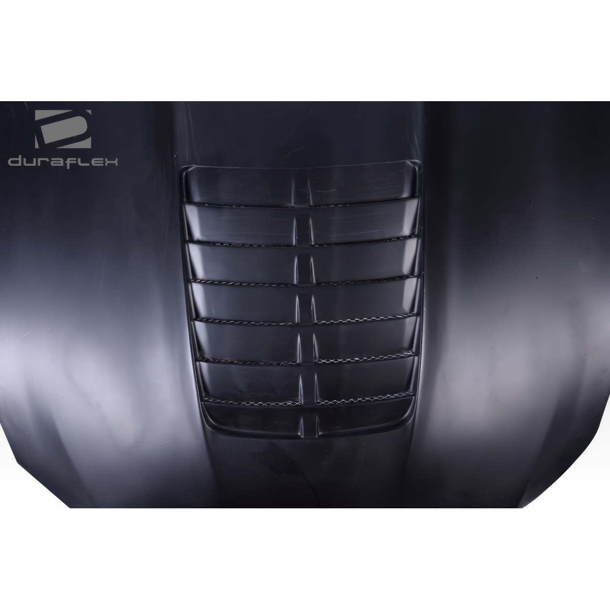 Modify your Ford Mustang 2015 with our Exterior/Hoods - Front view showing the hood vents clearly