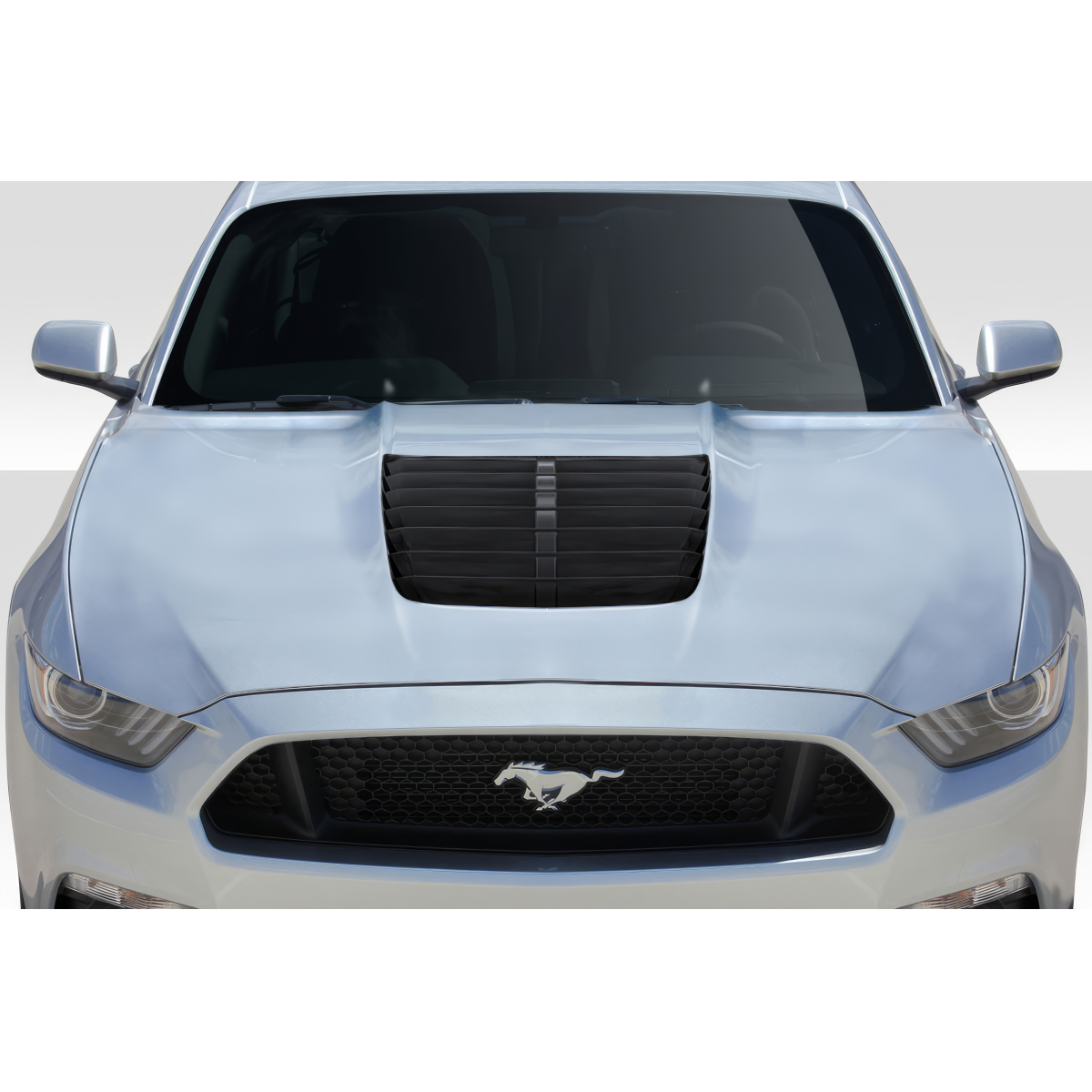 Modify your Ford Mustang 2015 with our Exterior/Hoods - View of hood from front at eye level