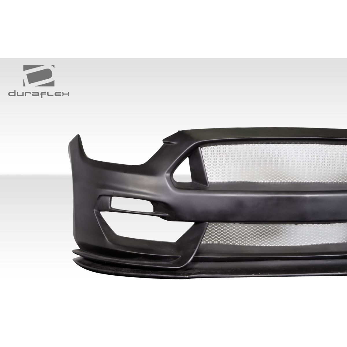 Modify your Ford Mustang 2015 with our Exterior/Front Bumpers or Lips - Front view angle of bumper part showing details