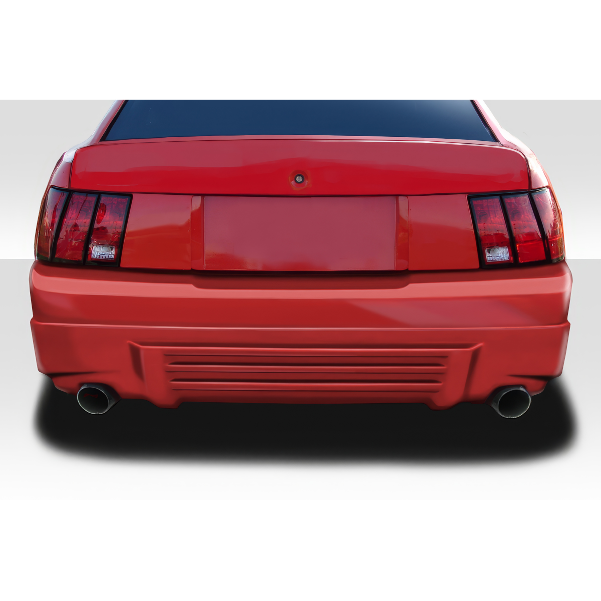 Modify your Ford Mustang 1999 with our Exterior/Rear Bumpers or Lips - Rear view angle showing bumper design and features