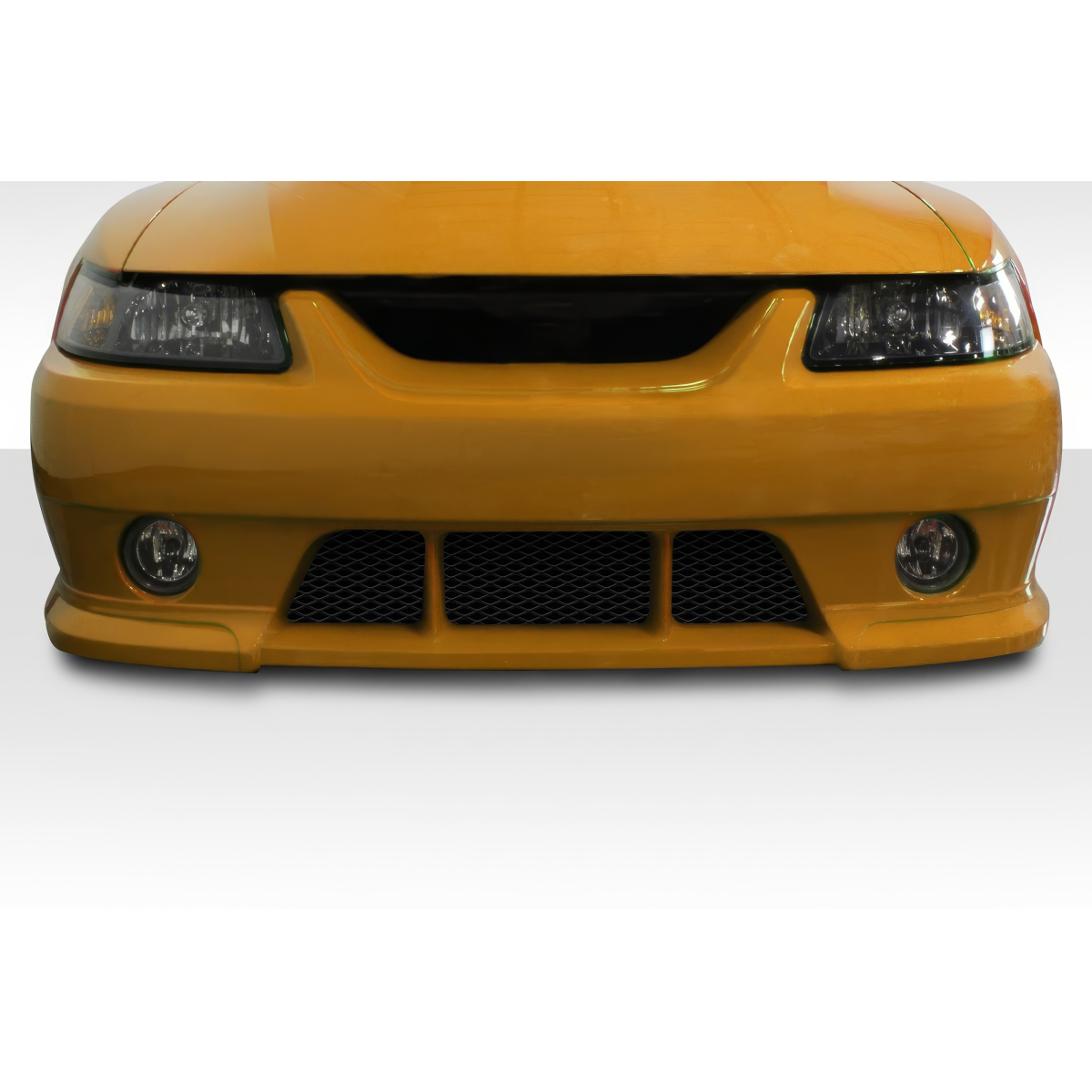 Modify your Ford Mustang 1999 with our Exterior/Front Bumpers or Lips - Front view of the bumper at eye level